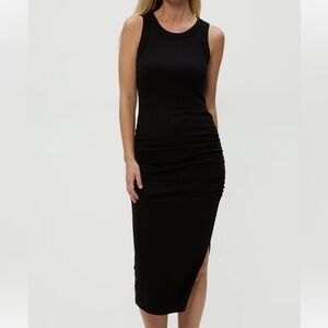 Michael Stars Wren midi tank dress in black, size Large, New with Tag!